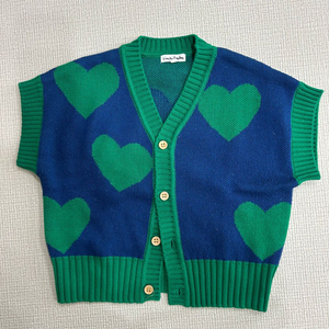 리미떼두두 하트 니트조끼 m