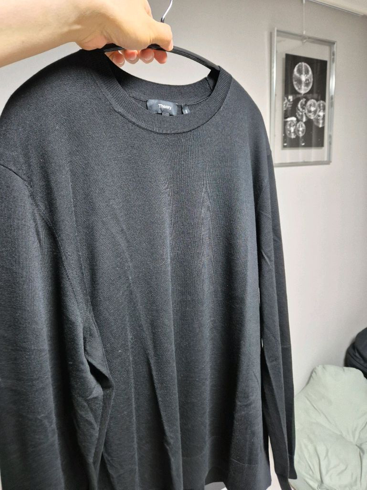 띠어리 25FW 리갈울 블랙 니트 XL 미착용 새상품 이미지