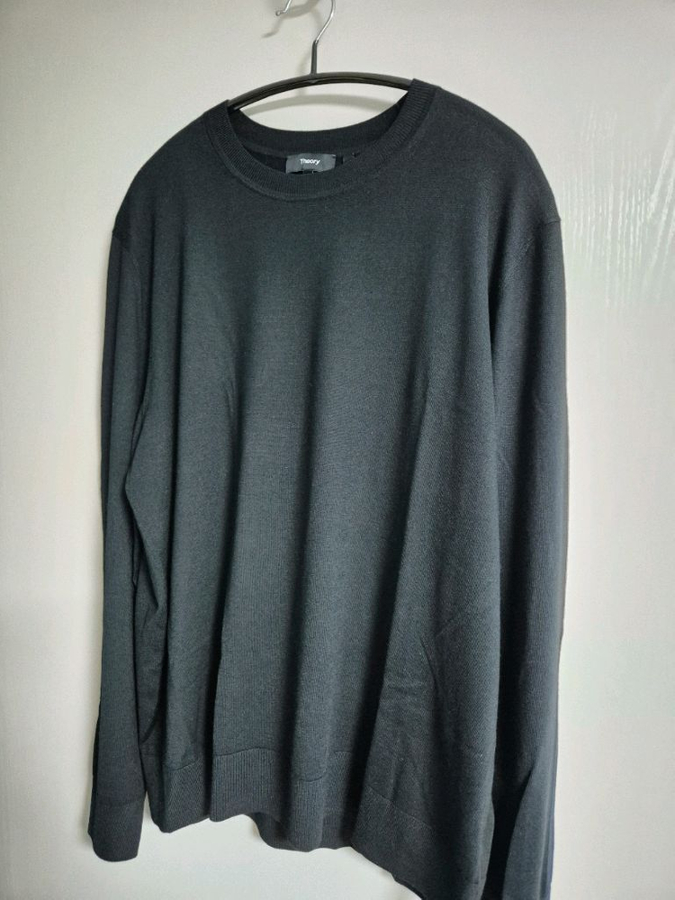 띠어리 25FW 리갈울 블랙 니트 XL 미착용 새상품 이미지