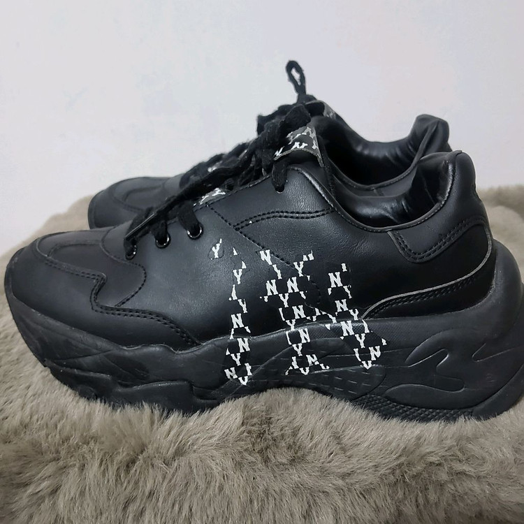 mlb 빅볼청키 240 블랙 키높이 운동화 이미지