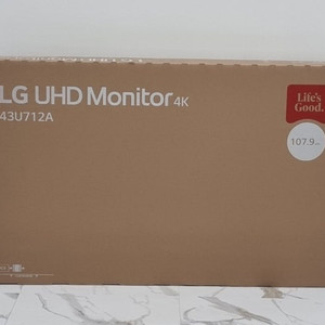 <미개봉 새제품> LG 43인치 4K UHD 모니터 최신형 모델