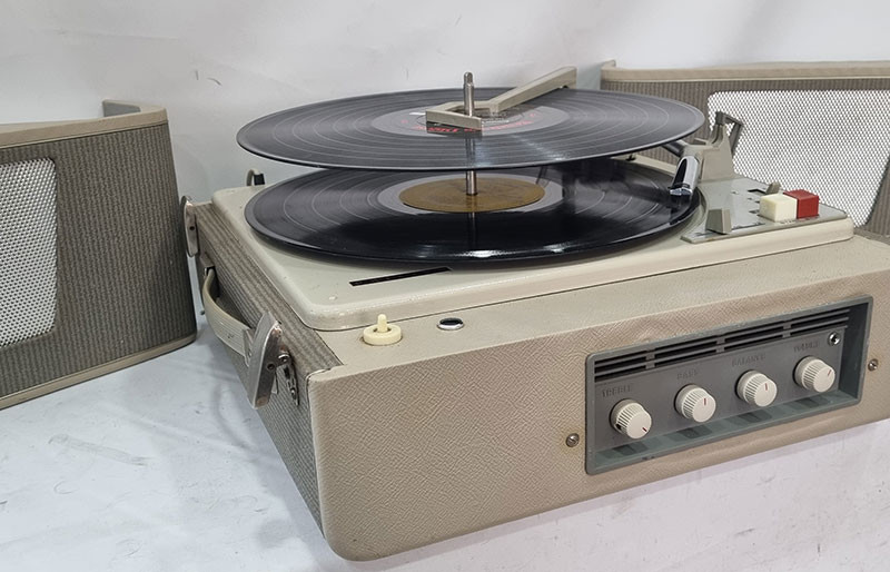 빈티지 LP 턴테이블--8