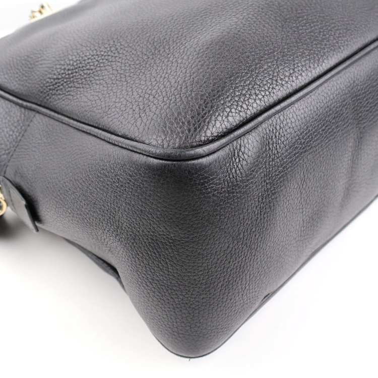 [중고명품다올] 구찌 소호 테슬 체인 숄더백 블랙 353126--5