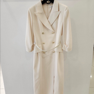 미샤 고급 아이보리 벨트셋트 롱원피스