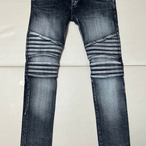 발망 BALMAIN 슬림핏 바이커 흑청 데님 31사이즈 이미지