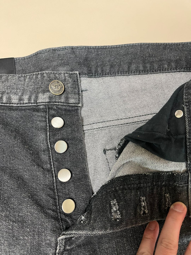 발망 BALMAIN 슬림핏 바이커 흑청 데님 31사이즈 이미지