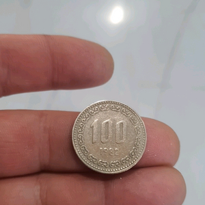 100원 동전 이미지