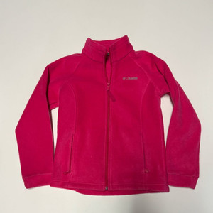 여성 컬럼비아 키즈 핑크 플리스 집업 자켓 44