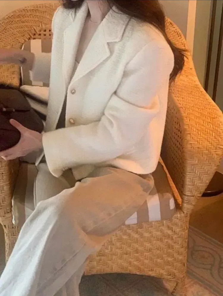 오브제 부클 울 트위드 자켓--3