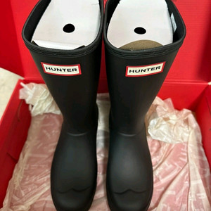 헌터 플레이톨 레인부츠 240 새상품