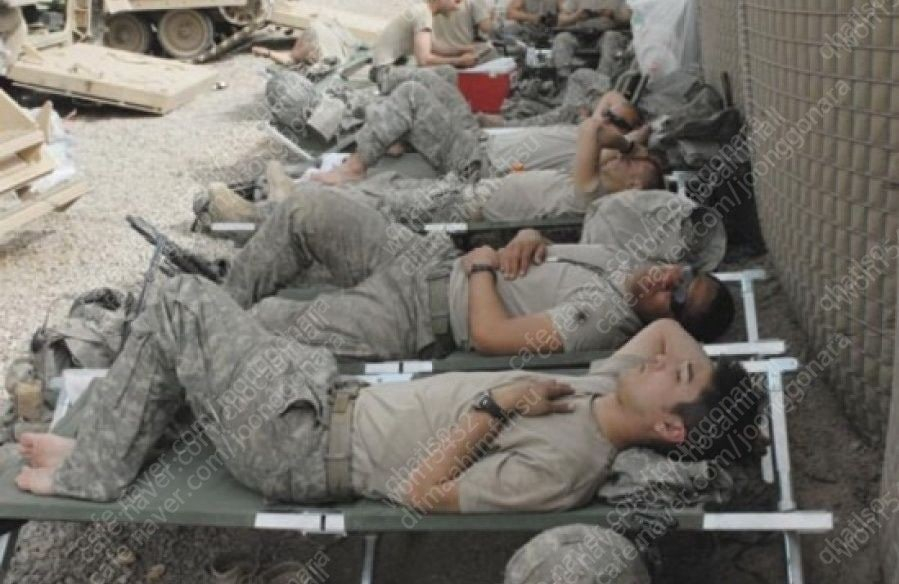 미군 익스트림콜드 침낭 /야전침대 /따블빽--8