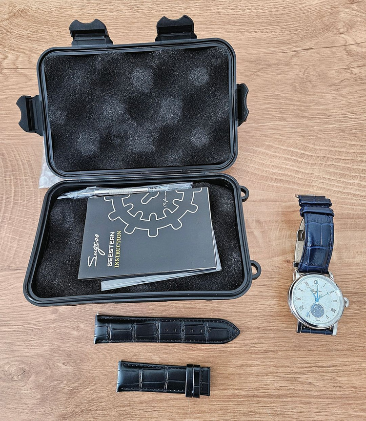 Sugess 문페이즈 오토매틱 시계--2