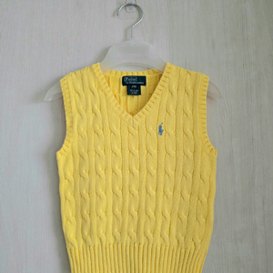 폴로 랄프로렌키즈 케이블 니트 스웨터 조끼 24M