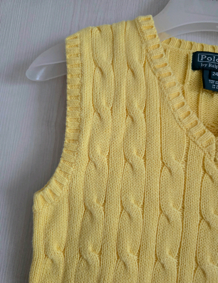 폴로 랄프로렌키즈 케이블 니트 스웨터 조끼 24M--3