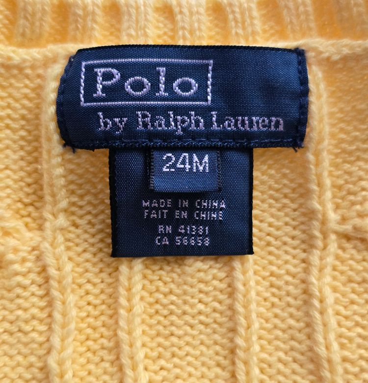 폴로 랄프로렌키즈 케이블 니트 스웨터 조끼 24M--6