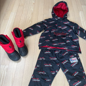 NBA키즈 스키복 120 + 폴로키즈부츠 190