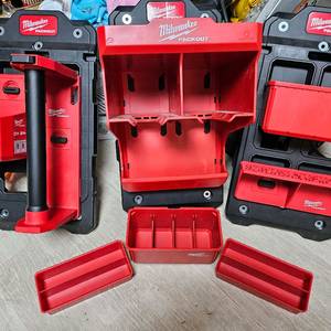 밀워키 PACKOUT 벽걸이 공구 정리함 세트