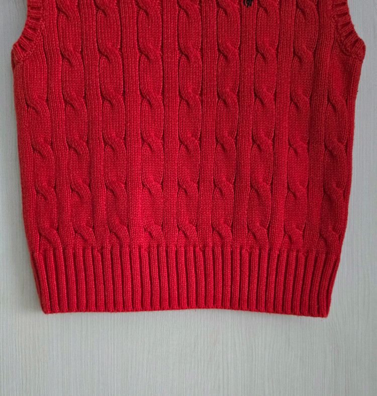 폴로 랄프로렌키즈 케이블 니트 스웨터 조끼 24M--5