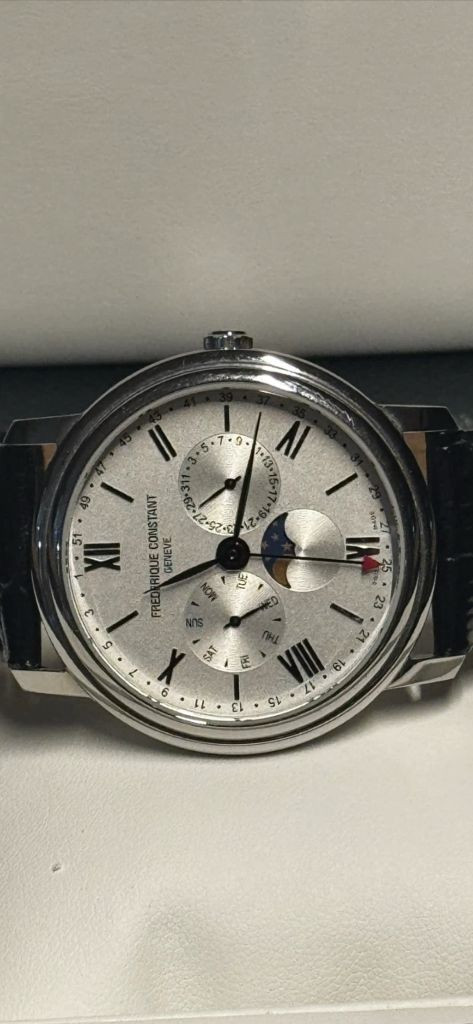 프레드릭 콘스탄트 문페이즈 FC-270 비즈니스 가죽시계--1