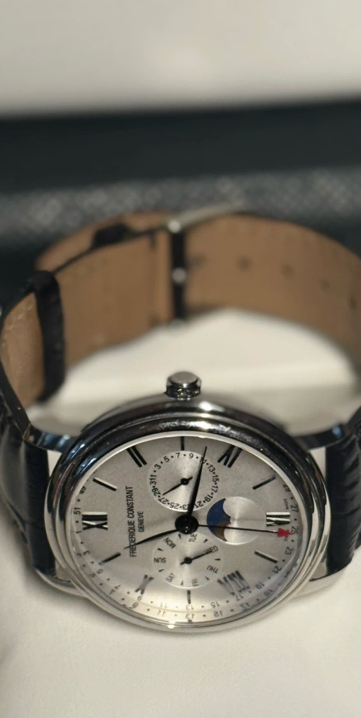 프레드릭 콘스탄트 문페이즈 FC-270 비즈니스 가죽시계--5