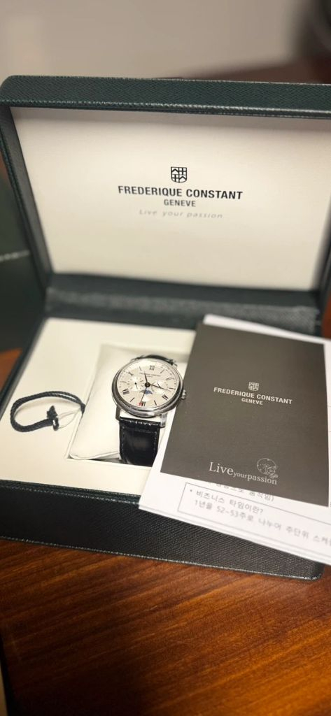 프레드릭 콘스탄트 문페이즈 FC-270 비즈니스 가죽시계--7