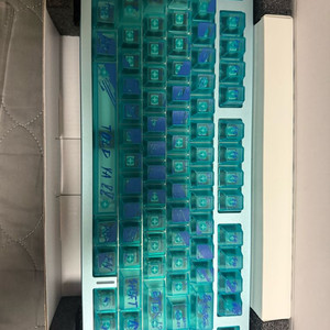 COX CA75 3모드 CNC 알루미늄 유무선 기계식 블루 (카라멜 커피 V1축) 이미지