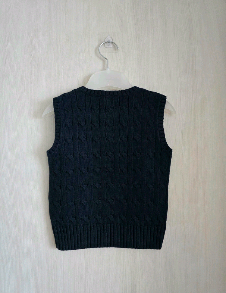 폴로 랄프로렌키즈 케이블 니트 스웨터 조끼 24M--1