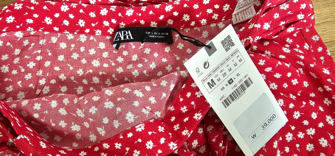 ZARA 자라 플라워 프릴팬프 새상품 판매--4