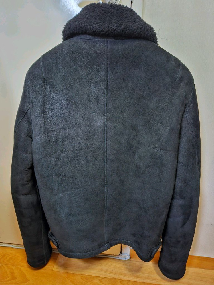 95 M) 올세인츠 Allsaints 데클리 리얼 양가죽 누벅 무스탕--4