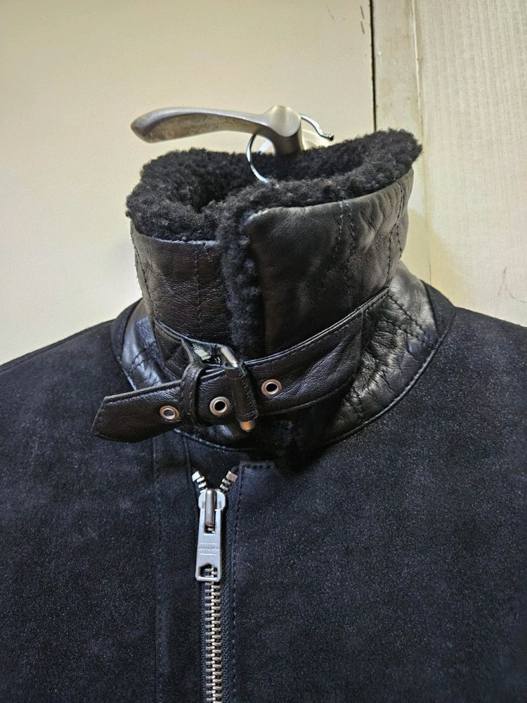 95 M) 올세인츠 Allsaints 데클리 리얼 양가죽 누벅 무스탕--5