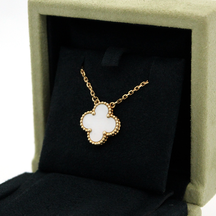 [명품다올동래] 반클리프 빈티지 알함브라 마더오브펄 목걸이 ARA45900--1