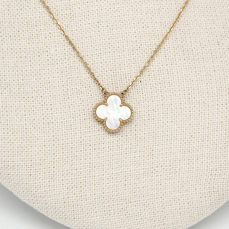 [명품다올동래] 반클리프 빈티지 알함브라 마더오브펄 목걸이 ARA45900--4