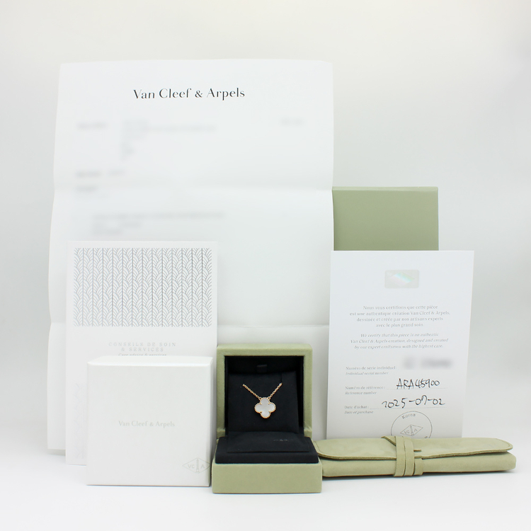 [명품다올동래] 반클리프 빈티지 알함브라 마더오브펄 목걸이 ARA45900--6