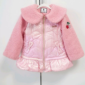 프렌치캣 뽀글이 샤이닝 점퍼 110사이즈 (여아,아동 의류)