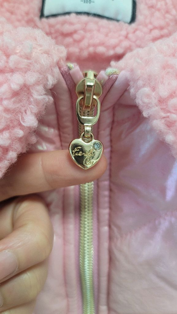 프렌치캣 뽀글이 샤이닝 점퍼 110사이즈 (여아,아동 의류)--1