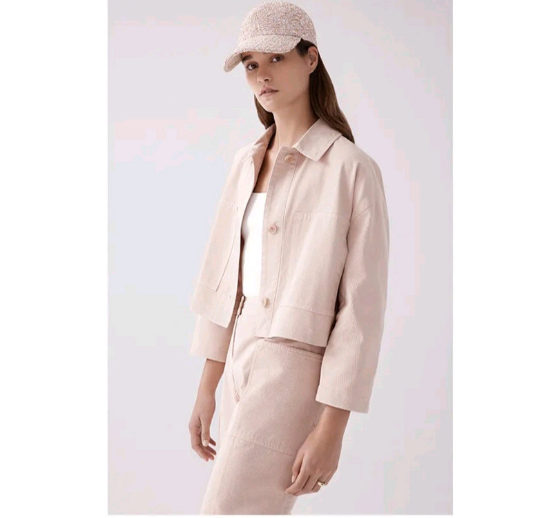 헬렌카민스키 포스틴 데님자켓 핑크 미듐 새상품--2