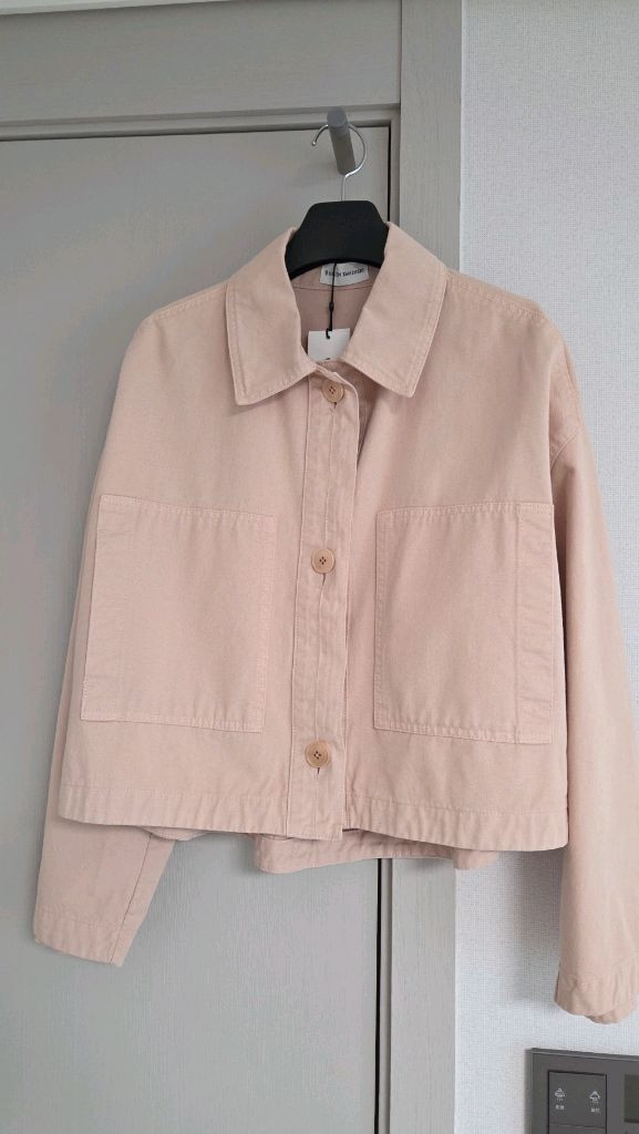 헬렌카민스키 포스틴 데님자켓 핑크 미듐 새상품--5