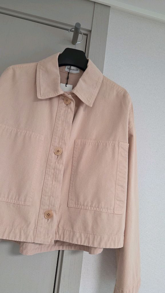 헬렌카민스키 포스틴 데님자켓 핑크 미듐 새상품--6