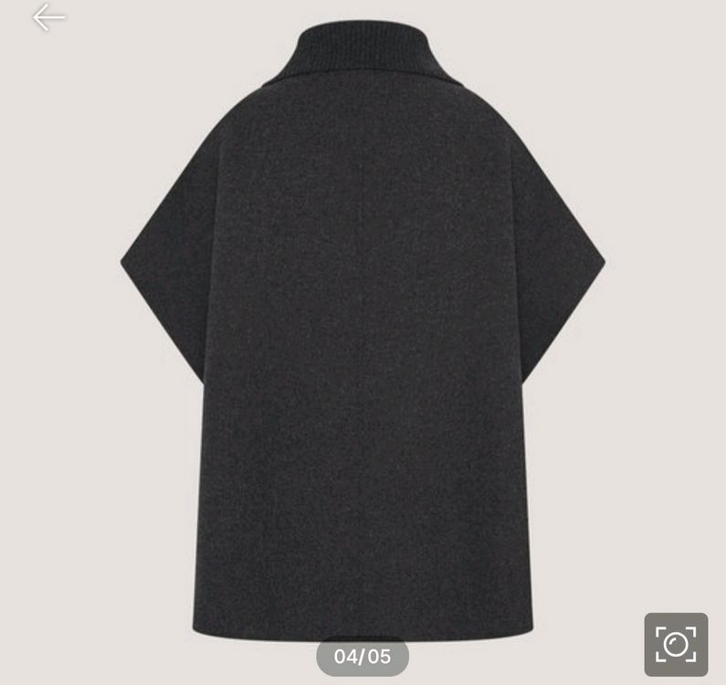 헬렌카민스키 케이프 판초 차콜 새상품--1