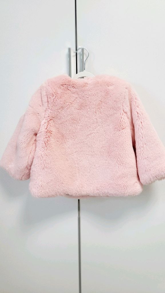 프렌치캣 리본장식 퍼자켓 110사이즈 (여아,아동 의류)--2