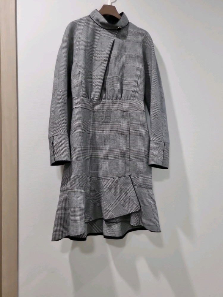 잇미샤 체크 플레어 원피스--2