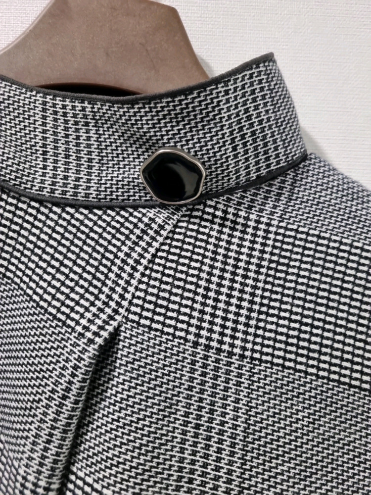 잇미샤 체크 플레어 원피스--4