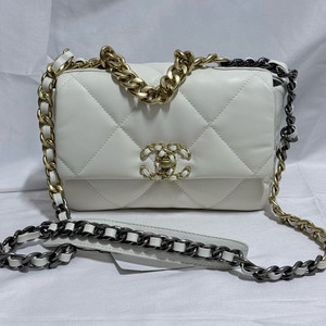 풀박 새상품> 크림화이트 미니체인백