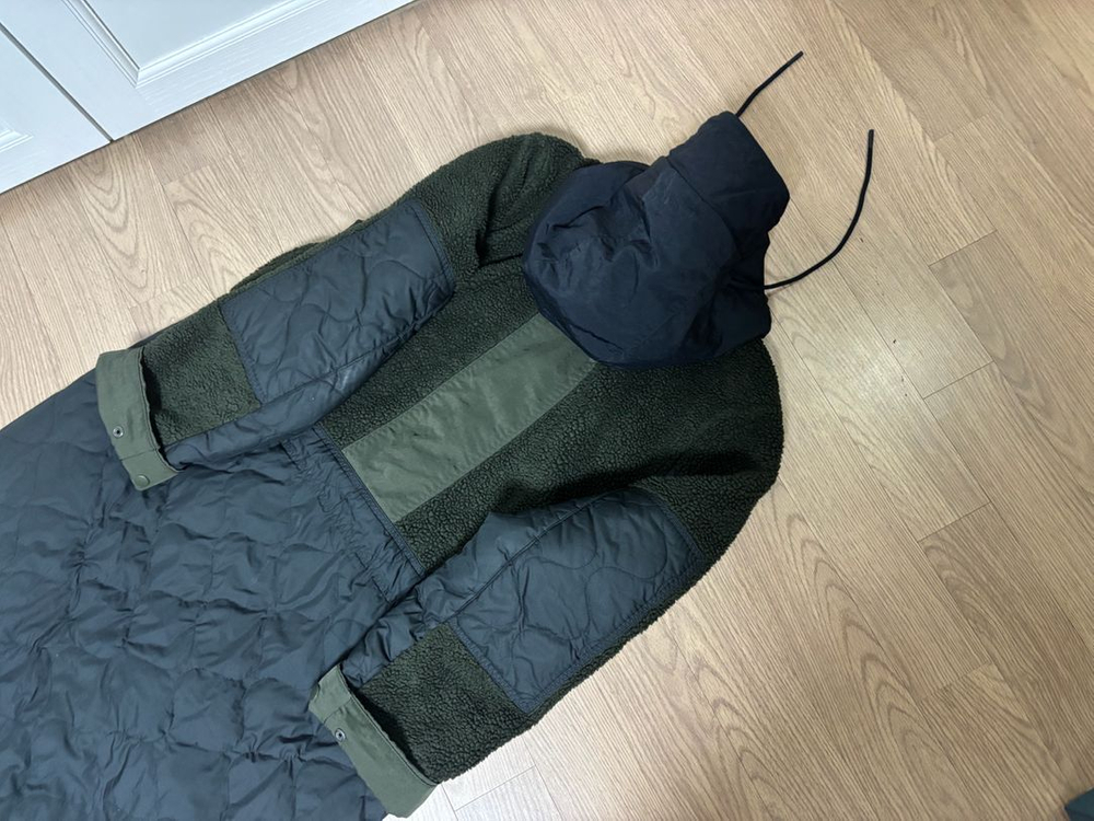 상태최상 나이키 쉐르파 합성필 롱 후리스경량패딩 코트 이미지