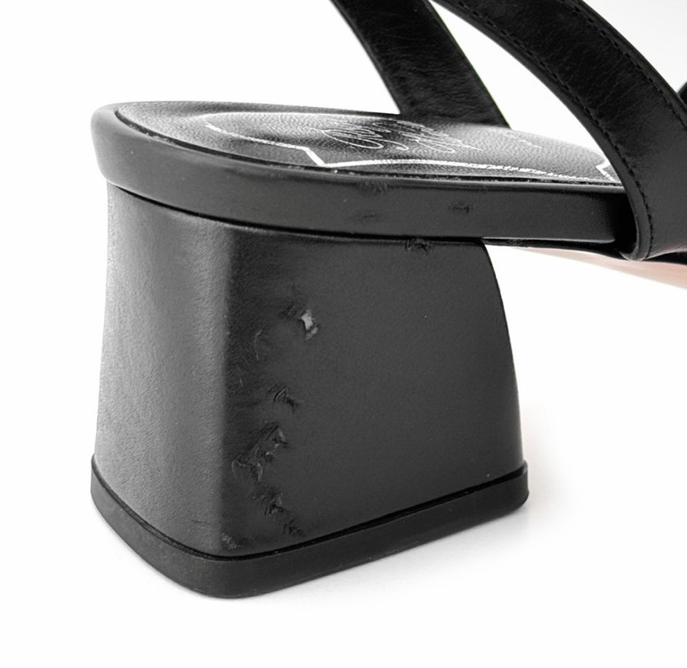 [36.5] 로저비비에 여성 비키비브 미들힐 샌들 블랙 이미지