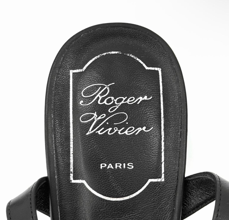 [36.5] 로저비비에 여성 비키비브 미들힐 샌들 블랙 이미지