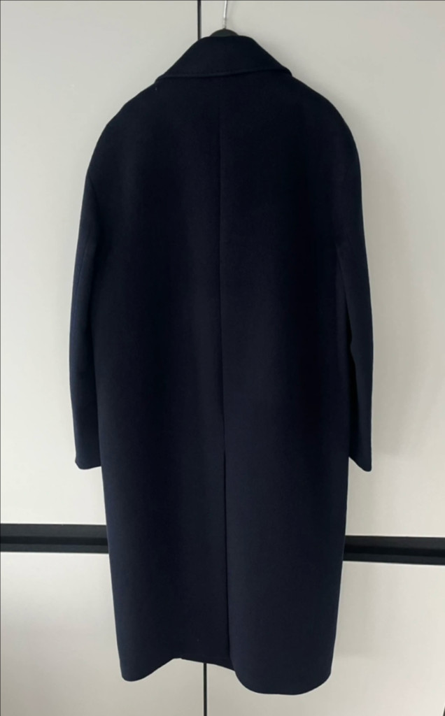 구호 캐시미어 100% 스티치 코트 네이비(0/55)--1