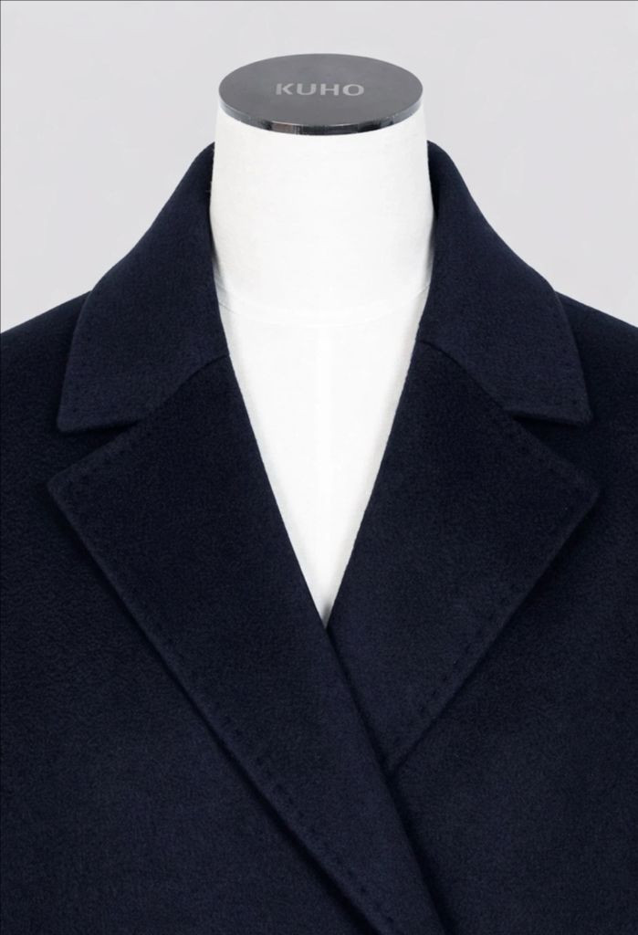 구호 캐시미어 100% 스티치 코트 네이비(0/55)--2