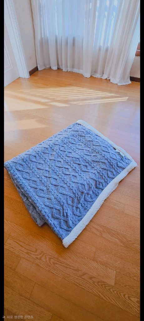 (새상품) 초특대형 극세사 꽈배기담요--2