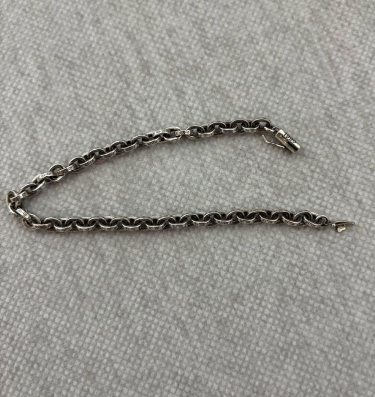 정품 크롬하츠 페이퍼체인 7.5인치--2